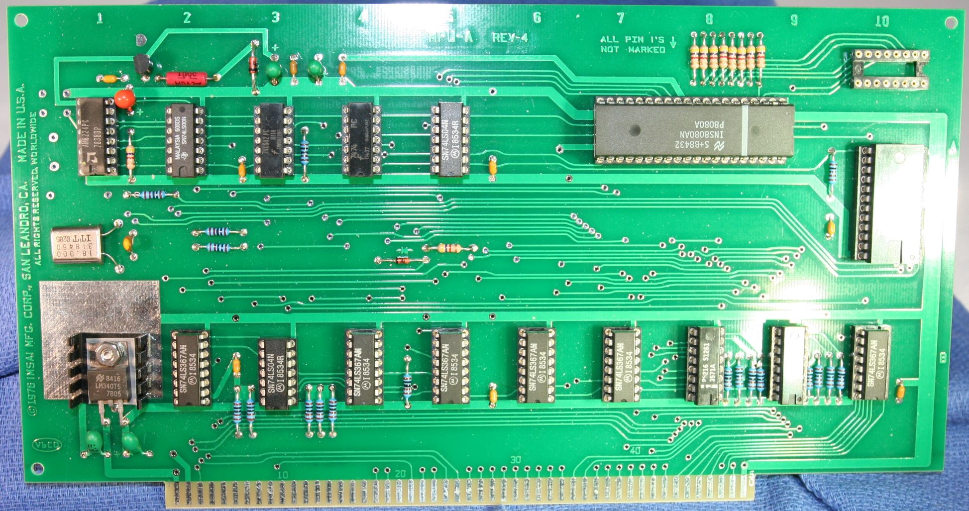 MITS Altair 8800 16MCS 16K Static RAM Card bare pcb reproduction